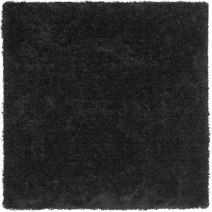 Ковер SAFAVIEH, 214 x 214 см, Classic Shag Collection, Black, ручной работы, идеален для помещений с высокой проходимостью в гостиной, спальне (SG240L)