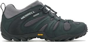 Мужские тактические ботинки Merrell Chameleon 8 Stretch, водонепроницаемый нубук и верх из сетки, ультра-легкие походные боевые ботинки, черный/серый
