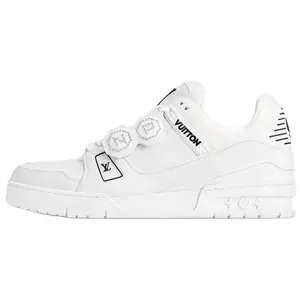 LOUIS VUITTON Кроссовки для скейтбординга Nigo Collaboration Trainer FW25 Low Top Unisex White