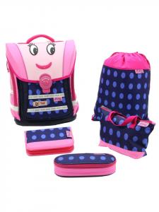 McNeill Школьный рюкзак, 5 предметов. Ergo Light Compact flex Moody Limited-Line, розовый