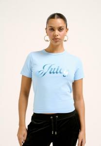 Футболка с принтом FITTED Juicy Couture, синий
