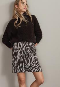 Юбка Street One ZEBRA JACQUARD , Braun/Dark Brown