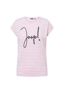 Футболка - вышитый логотип Teri короткий рукав круглый вырез трикотаж полосатый хлопок стрейч Joop!, мультиколор