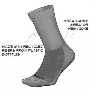 Носок Aireator 6 дюймов DeFeet, цвет Moon Doggo/Grey/Navy