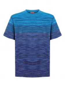 Футболка в полоску с эффектом омбре Missoni, синий