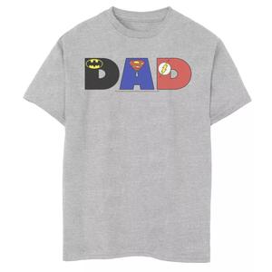 Футболка с логотипом супергероя для мальчиков 8–20 лет DC Comics «Лига справедливости» для папы и супергероя Licensed Character