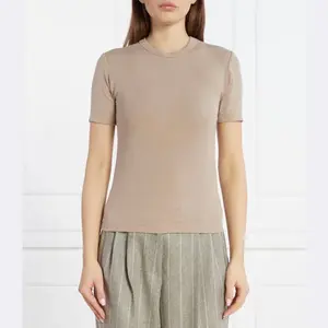 Облегающая футболка Calvin Klein, коричневый