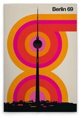 Картина на холсте A.S. Création Berlin69 цвет cremeschwarzorangepinkrot