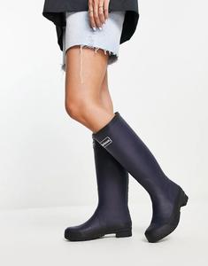 Сапоги женские Barbour Abbey резиновые с логотипом, темно-синий