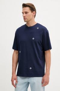 Хлопковая футболка United Colors Of Benetton, темно-синий