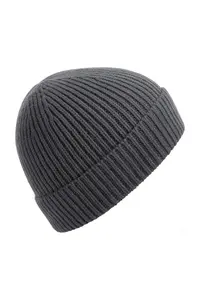 Шапка инженерной вязки в рубчик Beechfield, серый