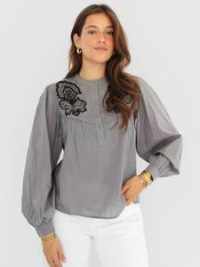 Блуза Honnête Atelier Feather, серый