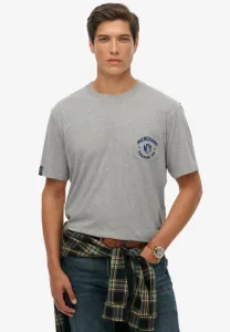 Футболка с графическим принтом от the merchant storegraphic. Superdry & Co, Vintage Sweat Light Grey Marl