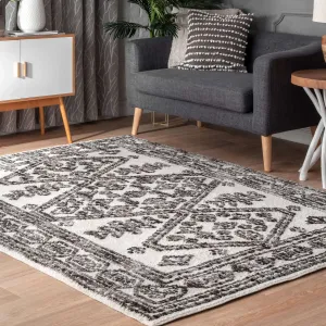 Ковер Transitional Medallion Tamar Area Rug nuLOOM, 160x231 см, серый