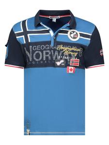Рубашка-поло Geographical Norway, синий