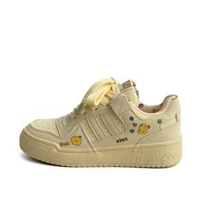 PARK DANCE Женские низкие скейтерские кеды желтые, цвет Yellow