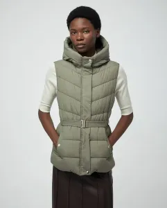 Короткий жилет с капюшоном Sfera, светло-зеленый