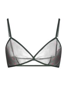 Бюстгальтер Saint Laurent, зеленый