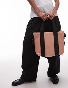 Водонепроницаемая сумка-тоут Rains micro crossbody персикового цвета