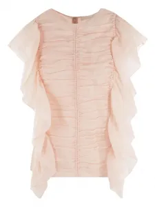 Топ с оборками CHLOÉ, розовый