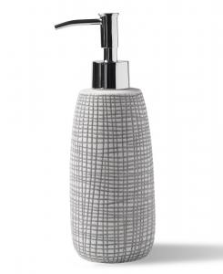 Фарфоровый дозатор для мыла/лосьона cestino с рельефным рисунком Cassadecor, Grey
