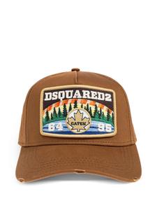 Бейсболка с нашивкой-логотипом DSQUARED2 Caten 95, коричневый