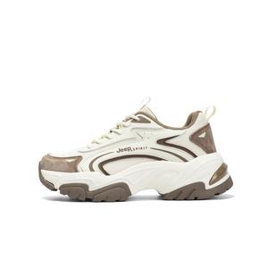 JEEP SPIRIT Скользоустойчивые массивные кроссовки женские низкие S005 цвет хаки-коричневый, цвет Khaki Brown S005