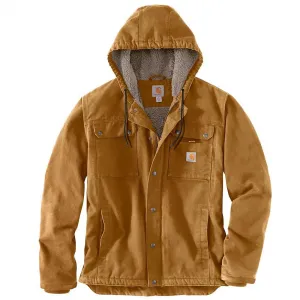 Куртка Carhartt Relaxed Fit Washed Duck Sherpa-Lined Utility, коричневый