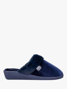 Блестящие бархатные мюлены на каблуке totes, Navy