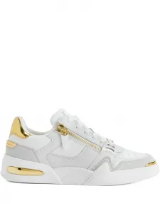 Кроссовки Gz-ghost с молнией Giuseppe Zanotti, белый