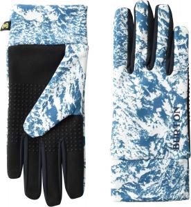 Burton Kids' Touch-N-Go Glove Liner, Blue Blotto Trees
