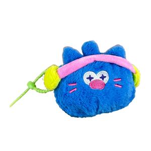 Креативные наушники с милым котенком пушистая кукла высота 9см Mr. Toy, синий