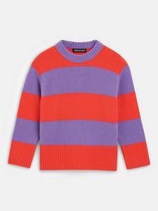Детский полосатый джемпер из шерсти с добавлением других волокон Whistles, Multi