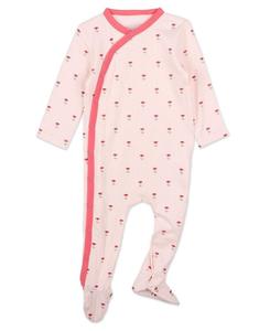 Детский комбинезон для девочек с цветочным ажурным узором Посади свои мечты и стань счастливой MeMoi, Pink