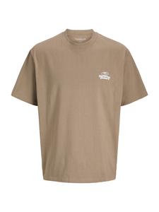 Рубашка Jack & Jones Junior JCO Retreat Typographic, темно-бежевый