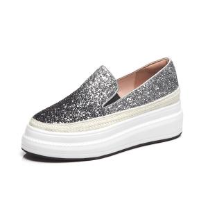 Hongyanglin Женские повседневные туфли-лодочки серые, цвет Gray