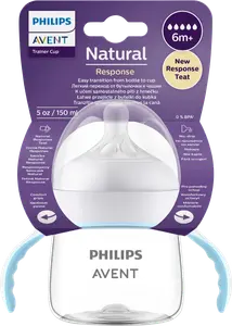 Обучающая бутылочка Natural Response белая/синяя с 6 месяцев 150 мл 1 шт. Philips