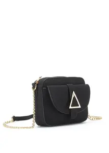 Сумка через плечо Vivance, мини-сумка, сумка с ручкой, сумочка с ручкой-цепочкой VEGAN, черный