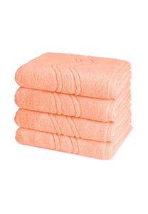 Набор полотенец Ross Cashmere Feeling, 4 штук, 50x100 см, персиковый