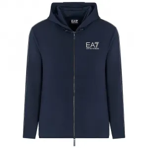Толстовка EA7 EMPORIO ARMANI Train Gold Label Vi Pl St full zip, синий