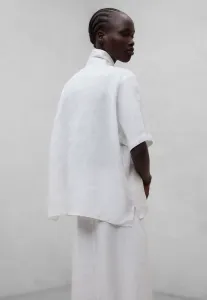 Блузка мелания на пуговицах Ecoalf, White