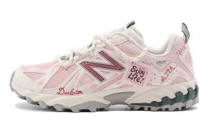 New Balance 610T Bolan розовые амортизирующие, износостойкие низкие треккинговые кроссовки unisex бело-розовые