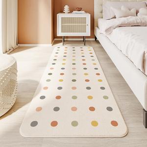 Dajiang Ковер 40х120 см для спальни в стиле INS, с разноцветными точками, устойчивый к кошачьим когтям