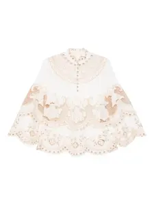 Блузка с вышивкой и пуговицами Wanderlust Zimmermann, бежевый