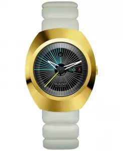 Унисекс-часы Swiss Automatic DiaStar Original x Tej Chauhan Special Edition с белым резиновым ремешком, 38 мм Rado