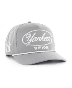 Мужская серая бейсболка New York Yankees Foundational Hitch Adjustable '47 Brand