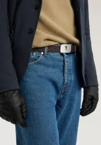 Reversibile con fibbia belt Trussardi, Brown Aosta