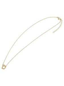 Adeliás Женское колье - буква N из нержавеющей стали 45+5 в золотом исполнении