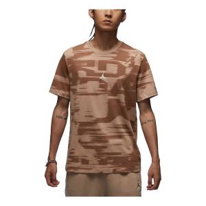 Футболка mvp graphic t-shirt asia sizing 'light brown' Air Jordan, коричневый