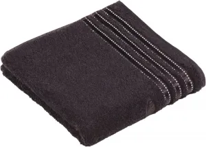 Полотенце Vossen "Cult de Luxe", (2 шт.), с блестящей каймой 50х100 см (2 шт.), черный